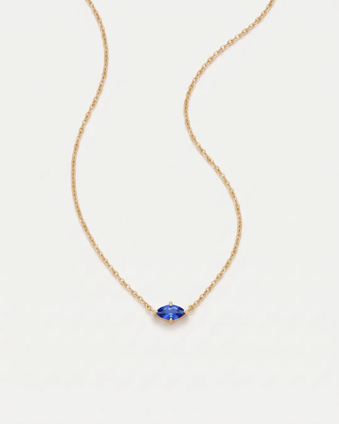 Celestine Marquise Birthstone Necklace Radiance