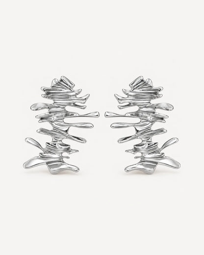 Avelline Abstract Branch Statements Earrings Bold