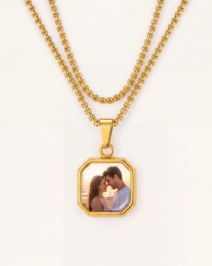 Evelina Custom Photo Necklace Cherish
