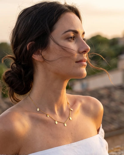 Aurelia Gold Teardrop Necklace Grace