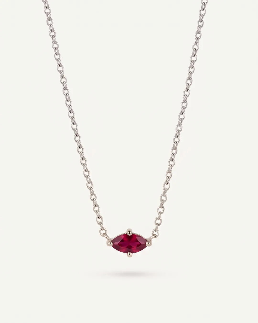 Celestine Marquise Birthstone Necklace Radiance