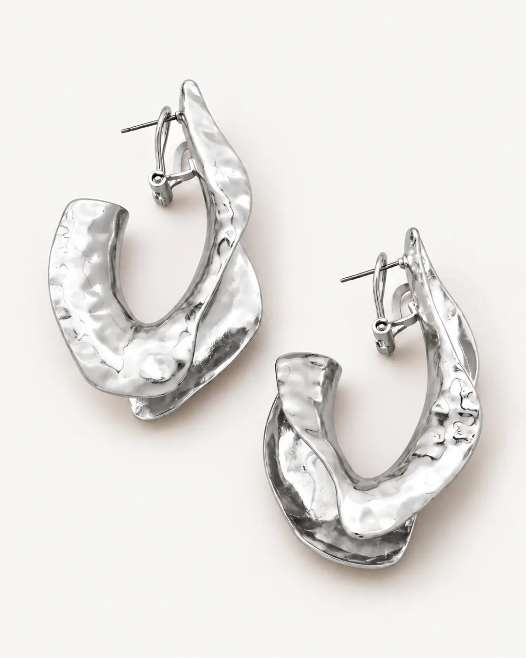 Marcelline Bold Statement Hoop Earrings Edge