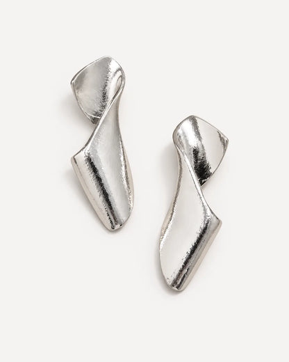 Valencia Sculptural Twist Statement Earrings