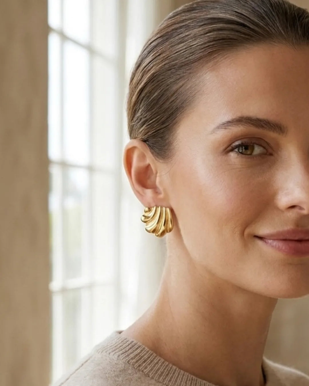 Marisol Statement Stud Earrings Sculptural