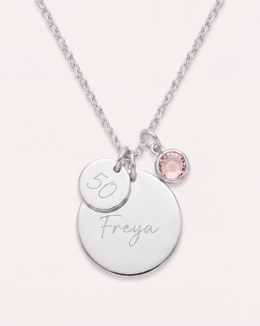 Evelina Personalized Birthstone Necklace Cherish