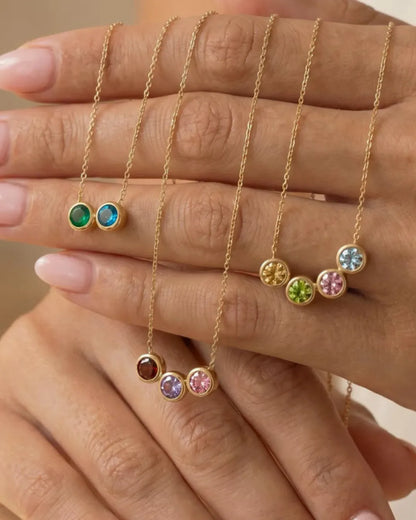 Viora Personalized Birthstone Necklace