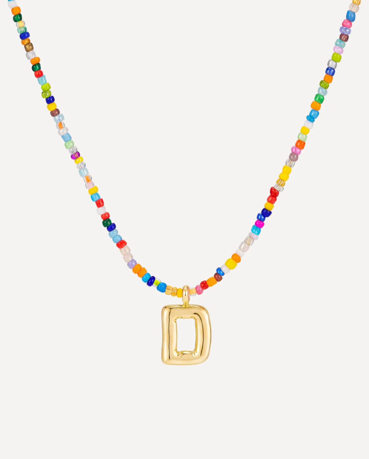 Vivienne Initial Beaded Necklace Joy