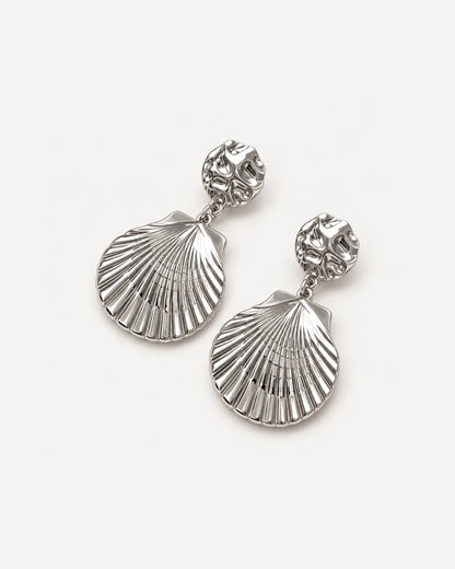 Maristella Statement Shell Earrings Luxe