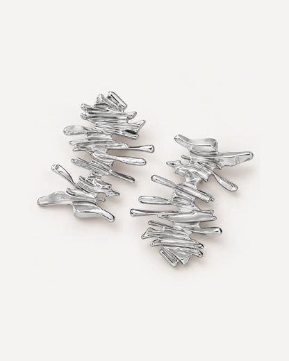 Avelline Abstract Branch Statements Earrings Bold