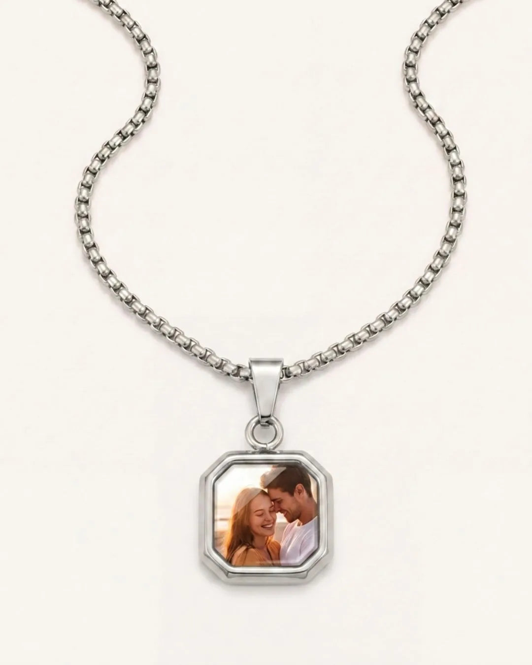 Evelina Custom Photo Necklace Cherish