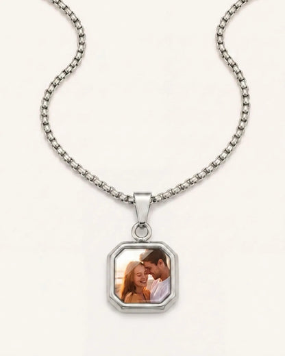 Evelina Custom Photo Necklace Cherish
