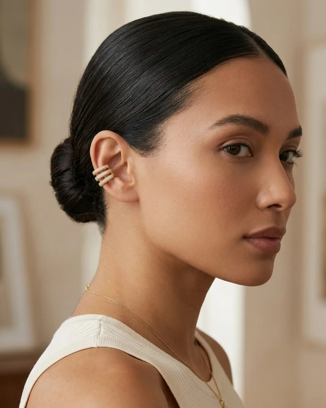 Rosalie Crystal Ear Cuff Statement