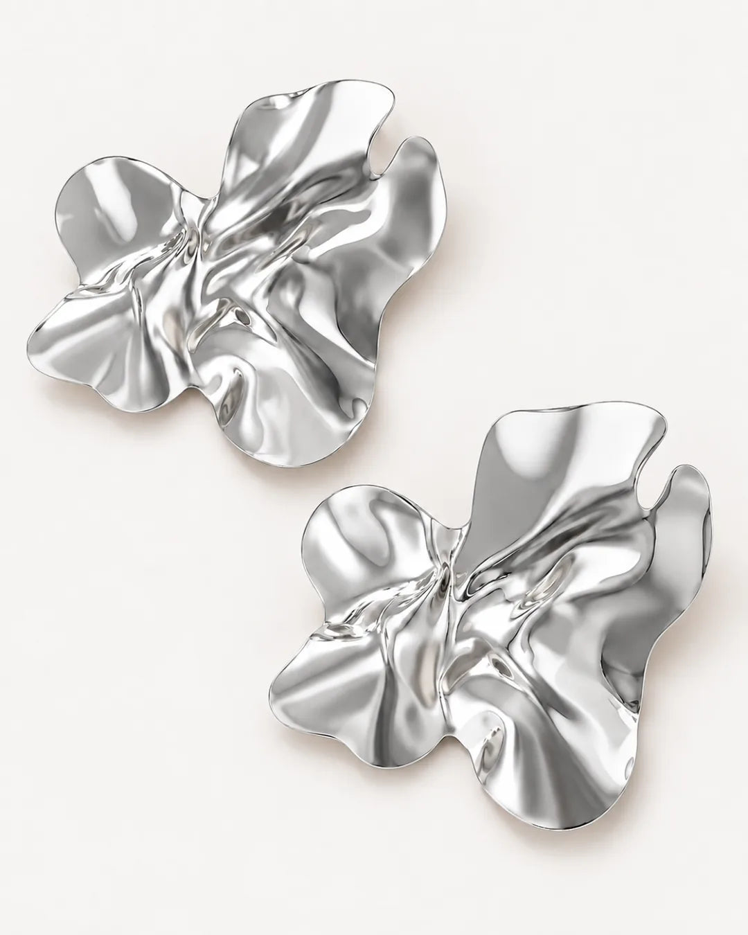 Rosavelle Ruffle Statement Earrings Bloom