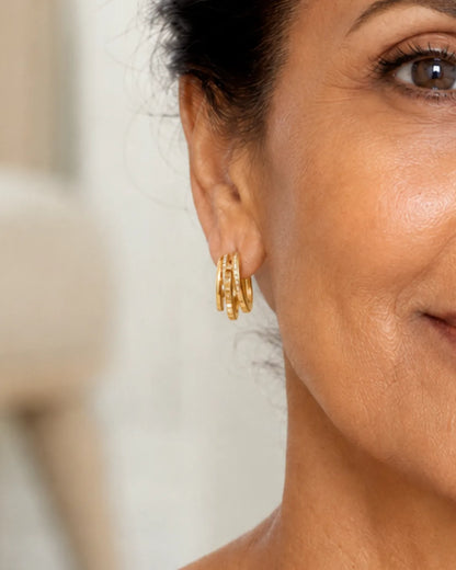 Marcella Illusion Hoop Earrings Luxe
