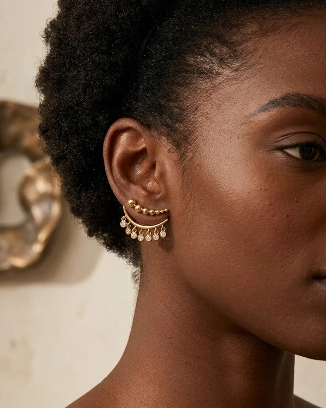 Valentina Illusion Ear Climber Earrings Glam