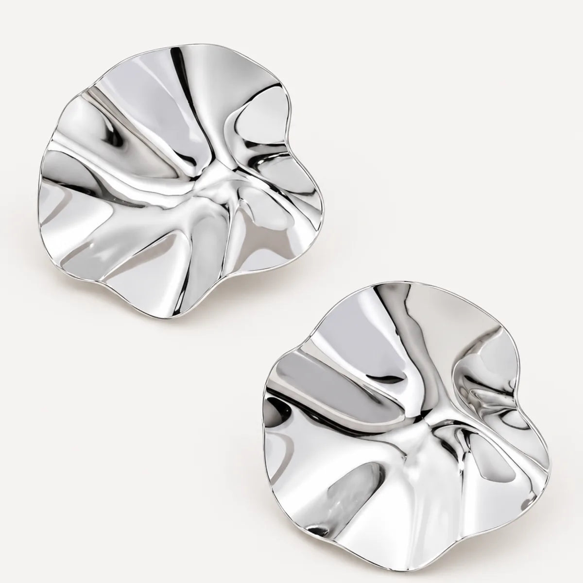 Ondine Sculptural Ripple Stud Earrings