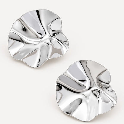Ondine Sculptural Ripple Stud Earrings