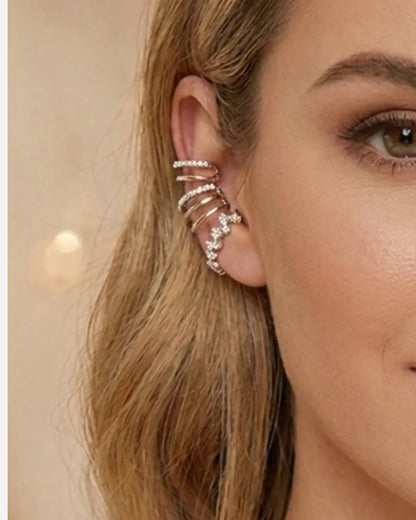 Virelle Crystal Ear Cuff 3 Piece Set Radiance
