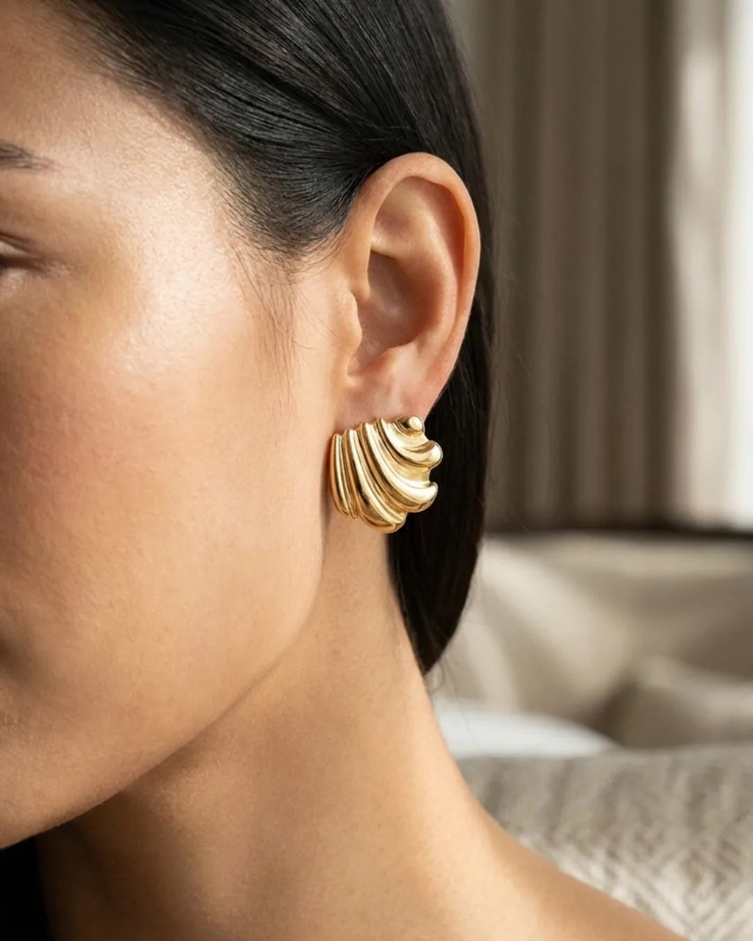 Marisol Statement Stud Earrings Sculptural
