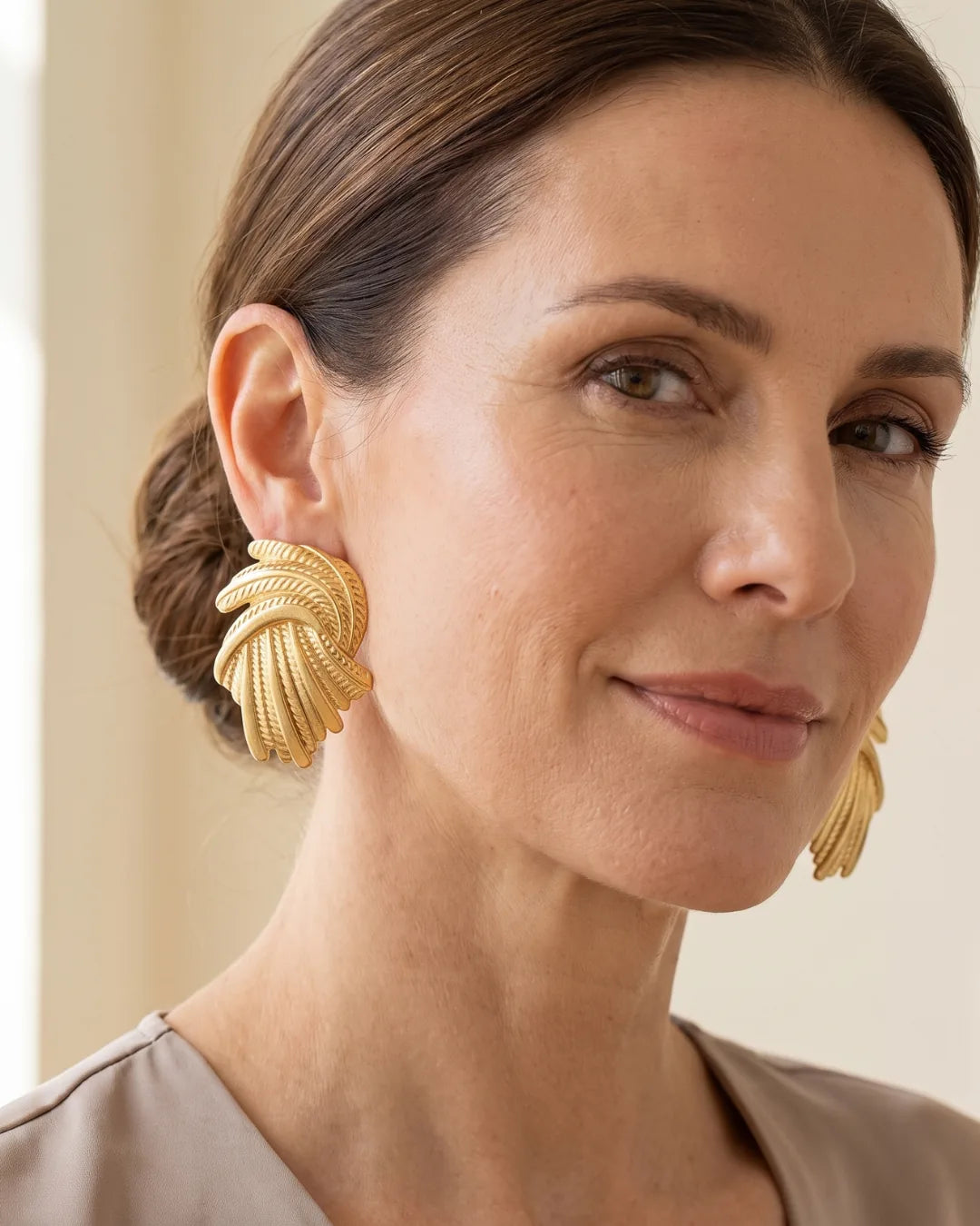 Aureline Gold Statement Earrings Bold
