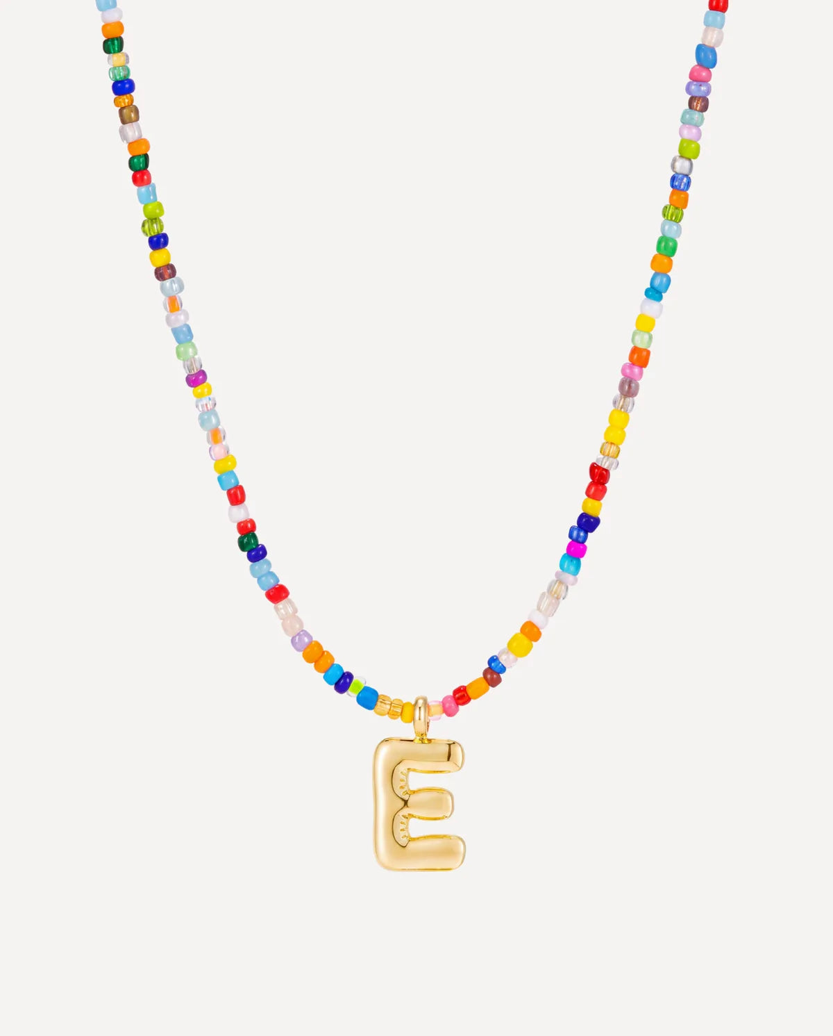 Vivienne Initial Beaded Necklace Joy