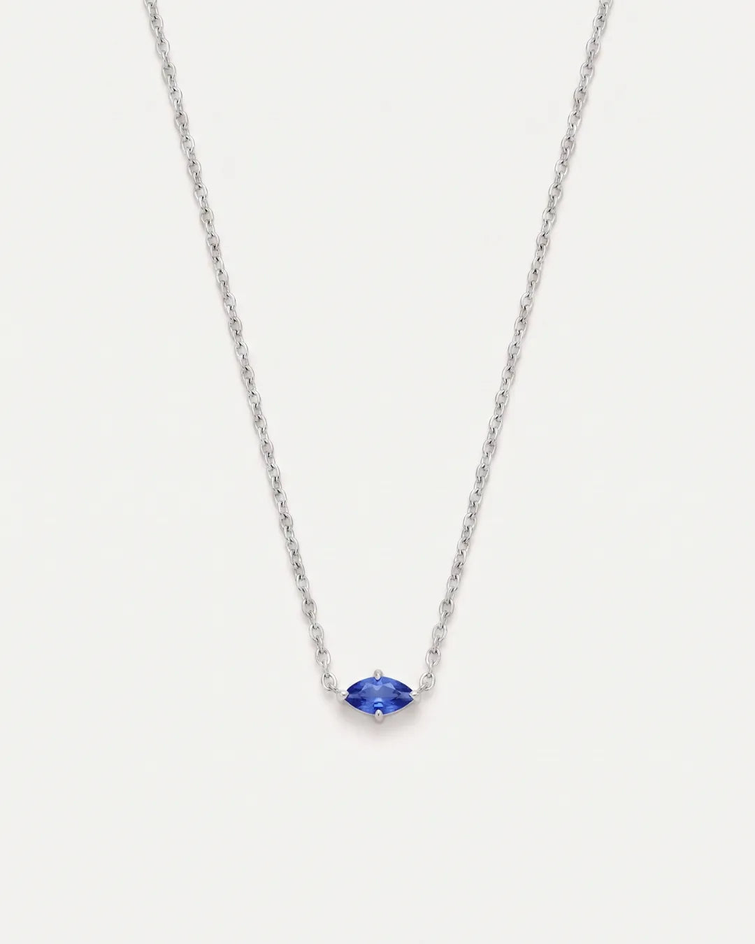 Celestine Marquise Birthstone Necklace Radiance