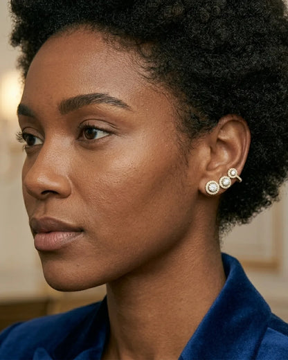 Elena Ear Cuff Stud Earrings