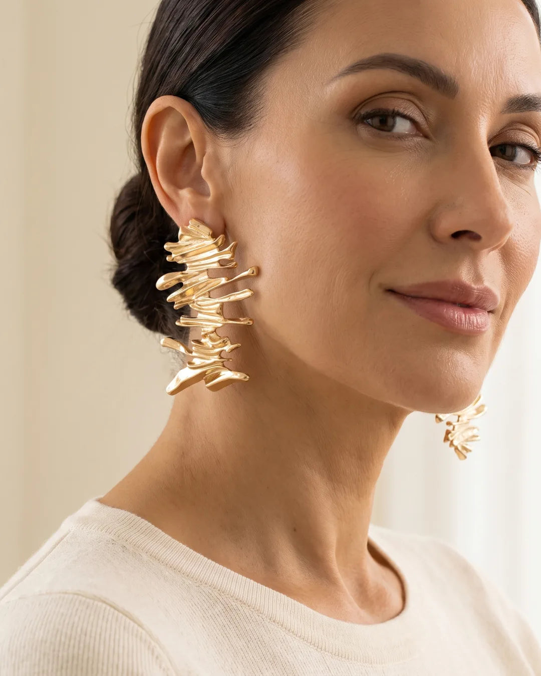 Avelline Abstract Branch Statements Earrings Bold