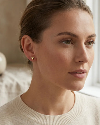 Colette Heart Stud Earrings Timeless