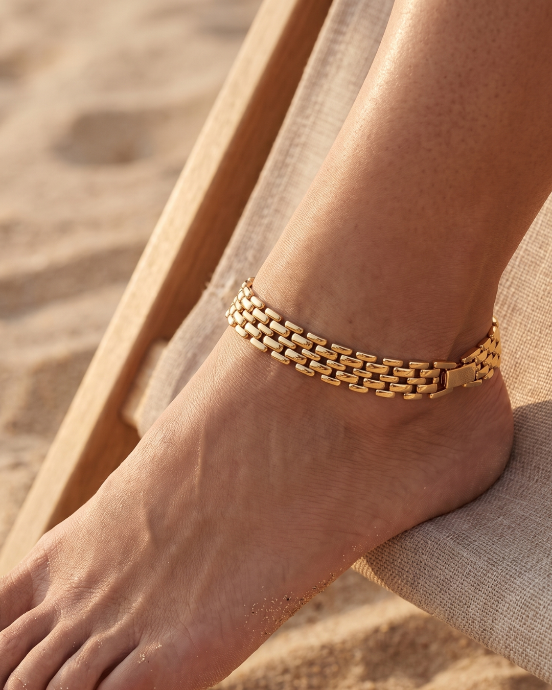 Marcella Chunky Chain Anklet Luxe