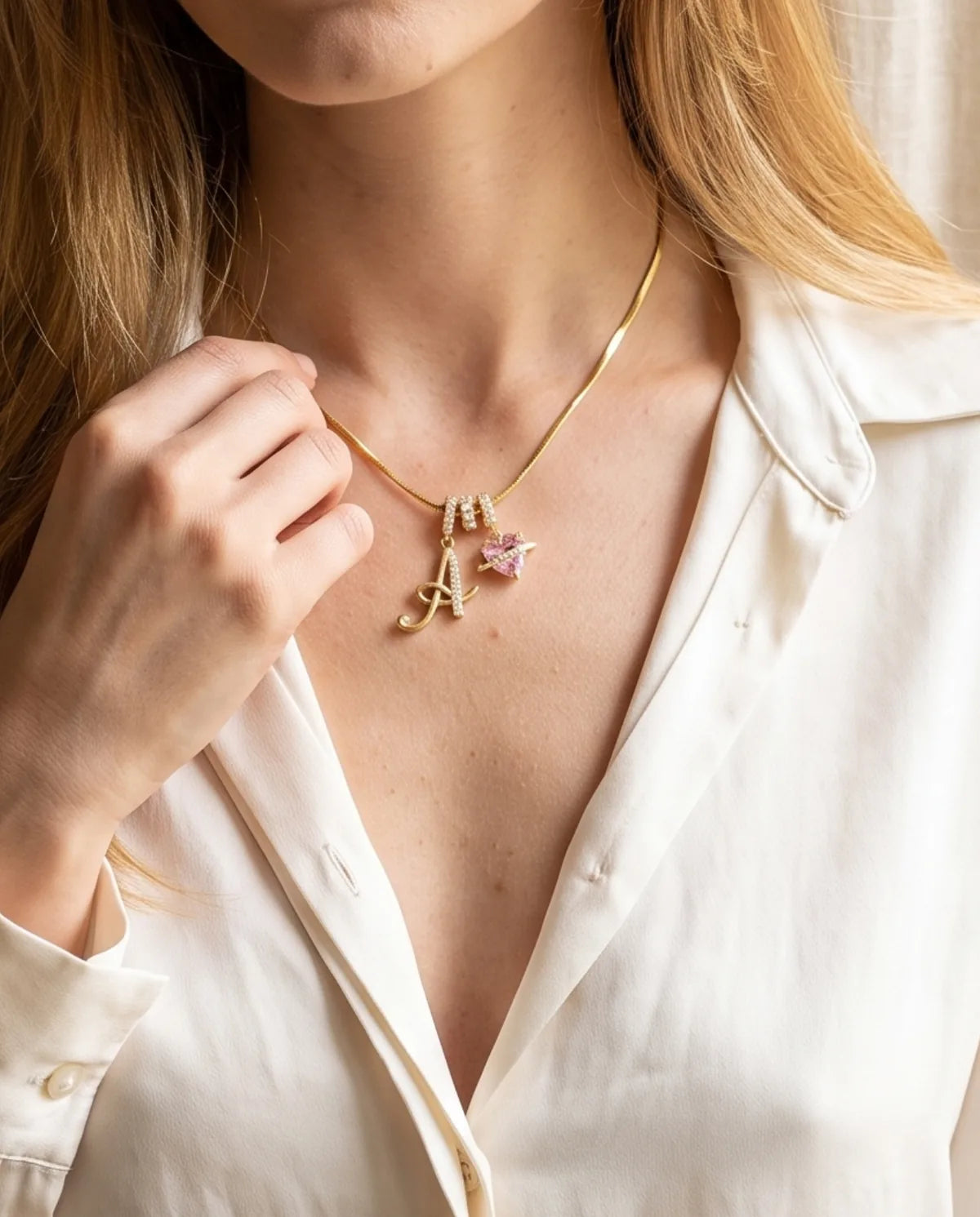 Amélie Initial Pendant Necklace