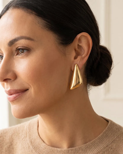 Valora Bold Sculptural Earrings Edge