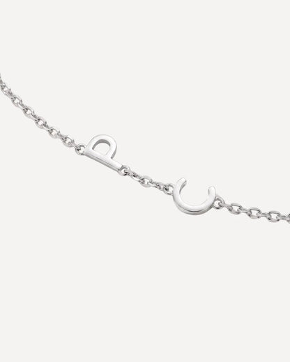 Annelise Sideways Initial Necklace Signature
