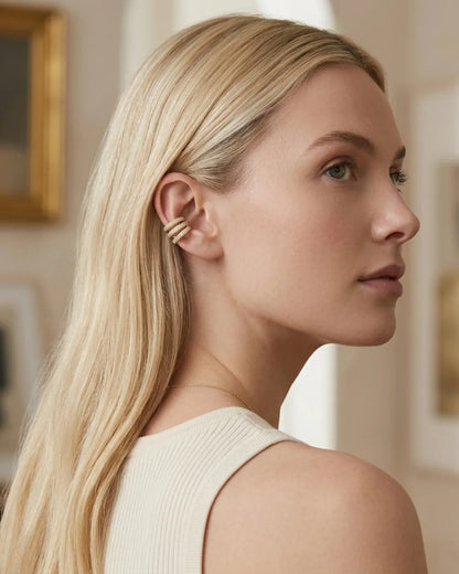 Rosalie Crystal Ear Cuff Statement