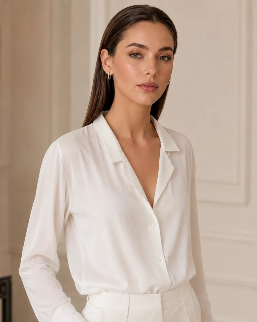 Vivienne Pavé Huggie Earrings Glow