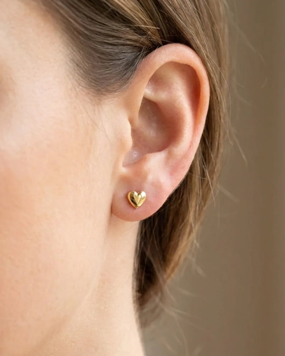 Colette Heart Stud Earrings Timeless