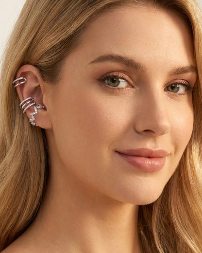 Virelle Crystal Ear Cuff 3 Piece Set Radiance