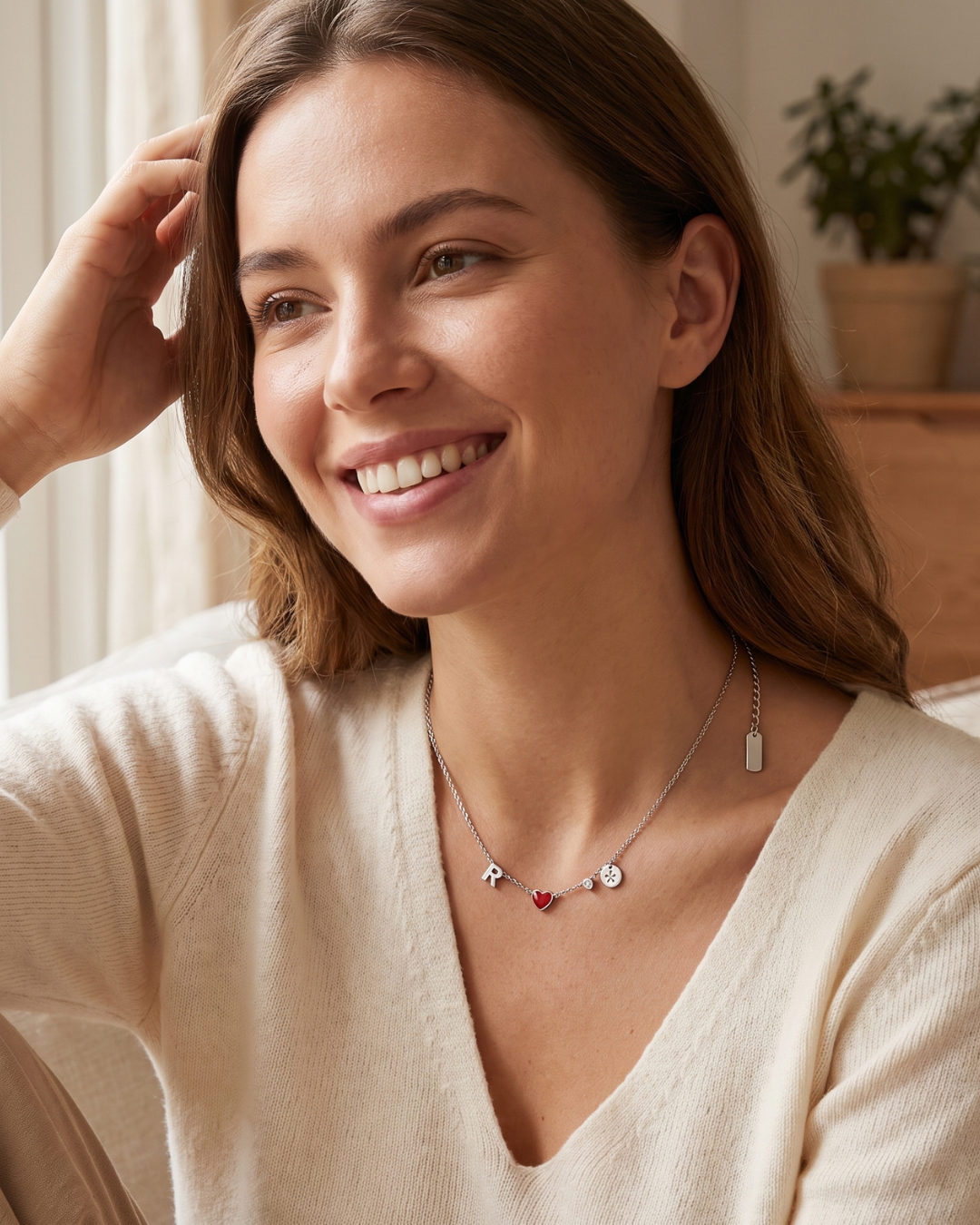 Vivienne Initial Heart Necklace Cherish