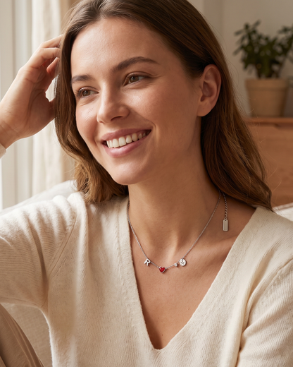 Vivienne Initial Heart Necklace Cherish