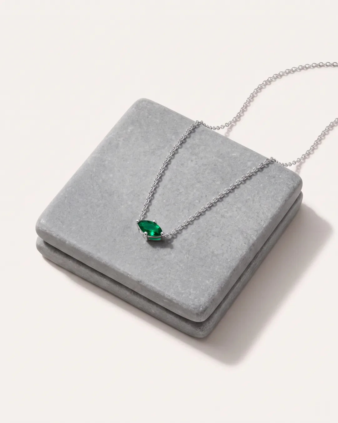 Celestine Marquise Birthstone Necklace Radiance
