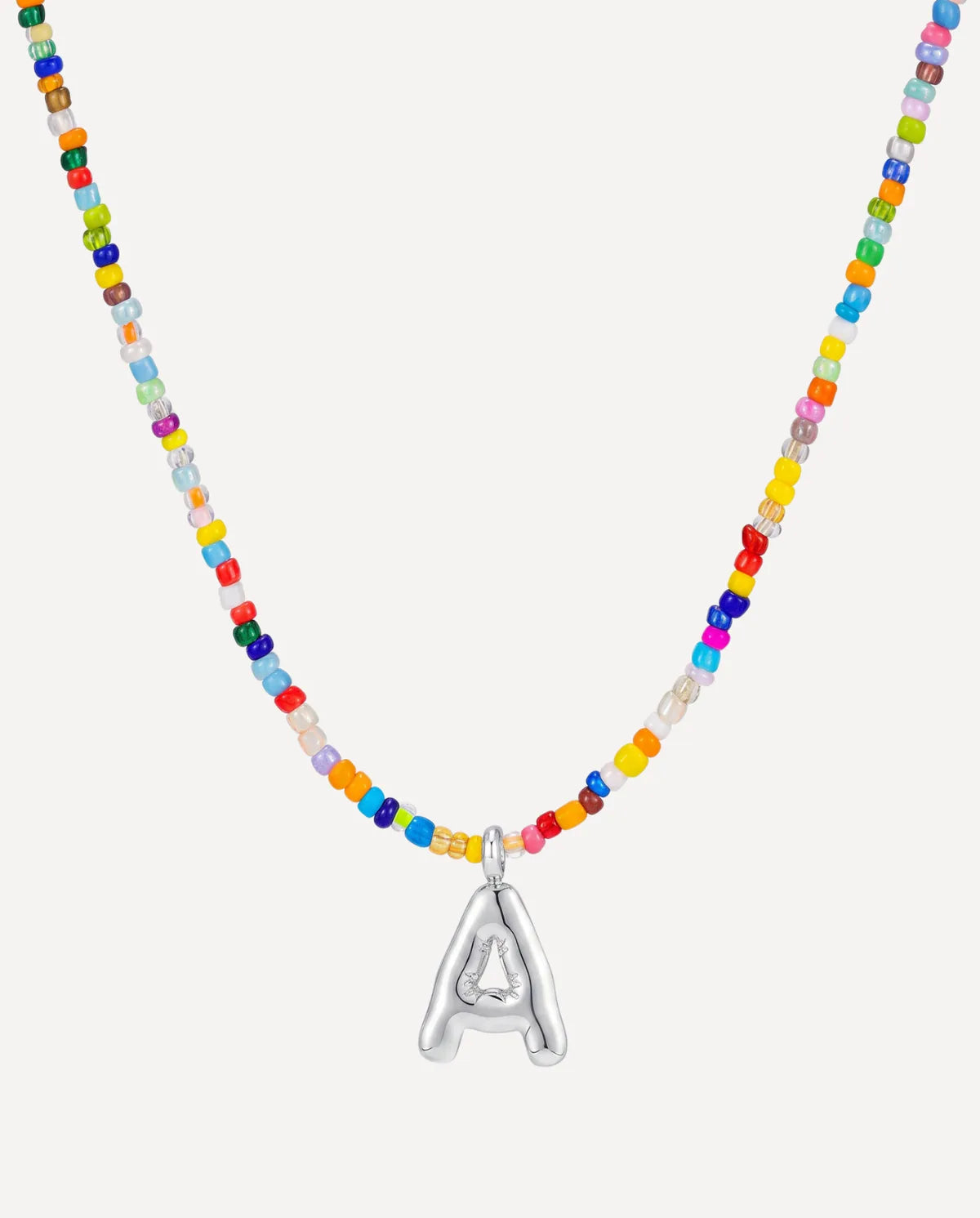 Vivienne Initial Beaded Necklace Joy