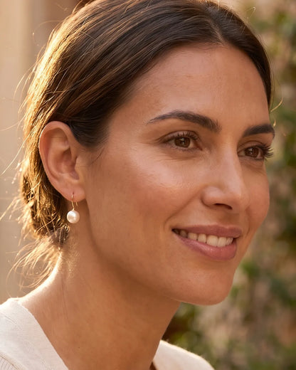 Isabella Pearl Drop Hook Earrings Grace