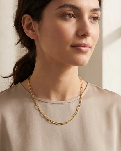 Elowen Paperclip Chain Necklace Elegant