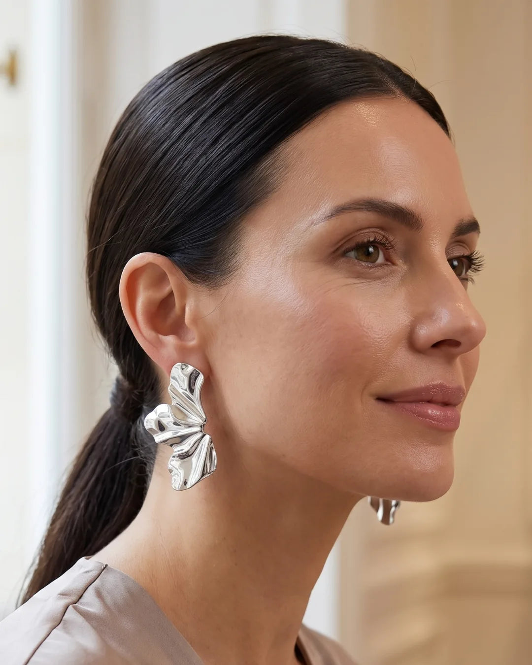 Florienne Petal Statement Earrings Muse