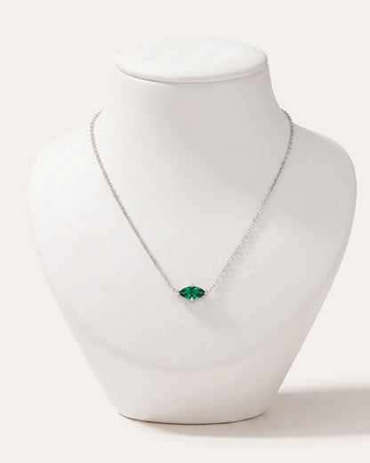 Celestine Marquise Birthstone Necklace Radiance
