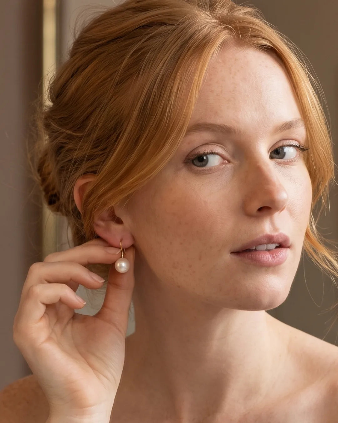 Isabella Pearl Drop Hook Earrings Grace