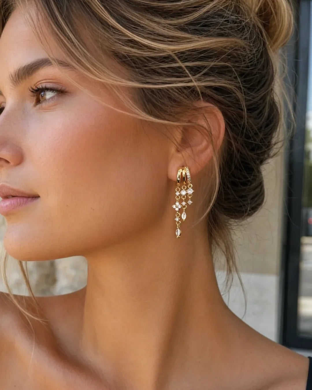 Aurelia Dangle Illusion Earrings Sparkle