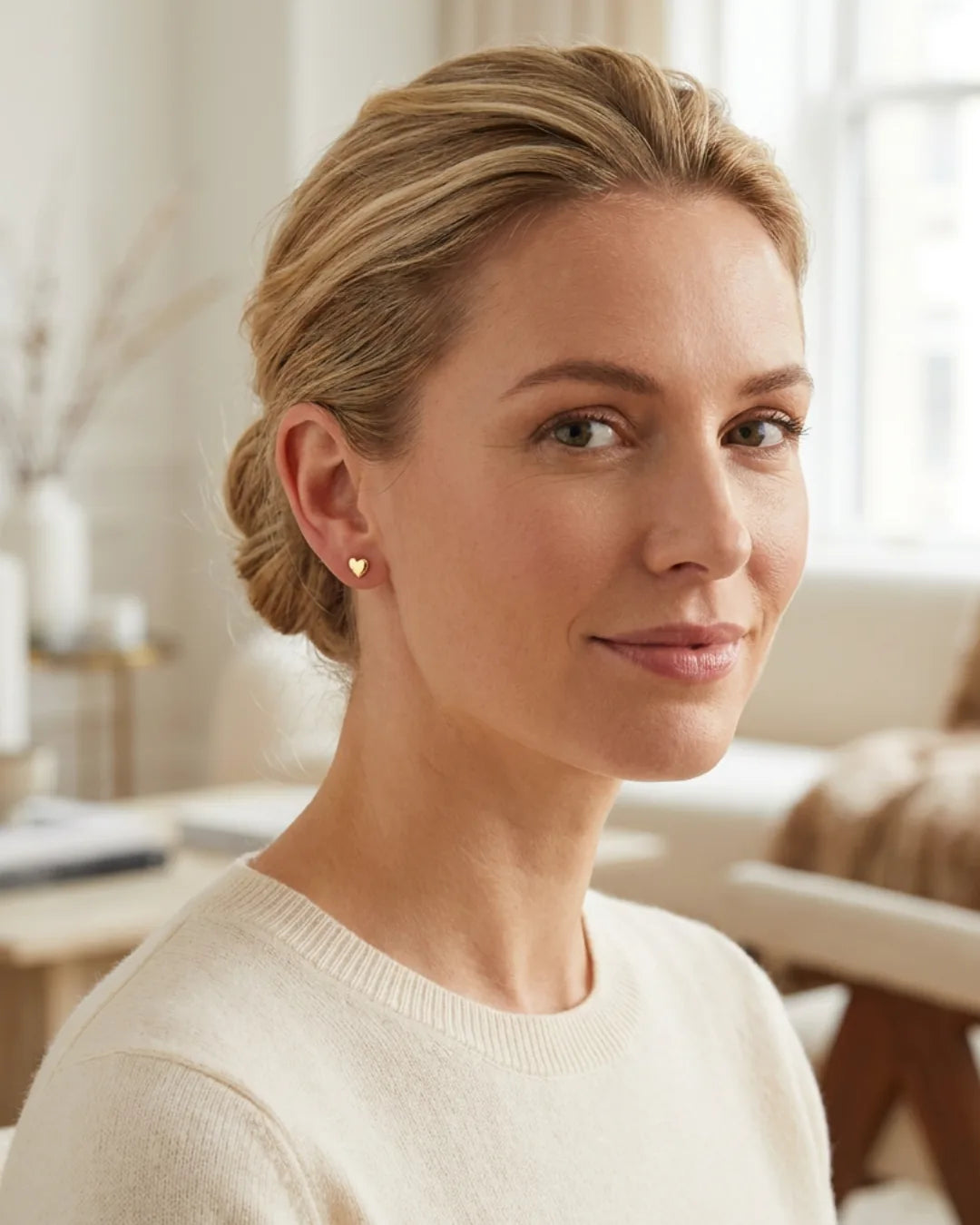 Colette Heart Stud Earrings Timeless