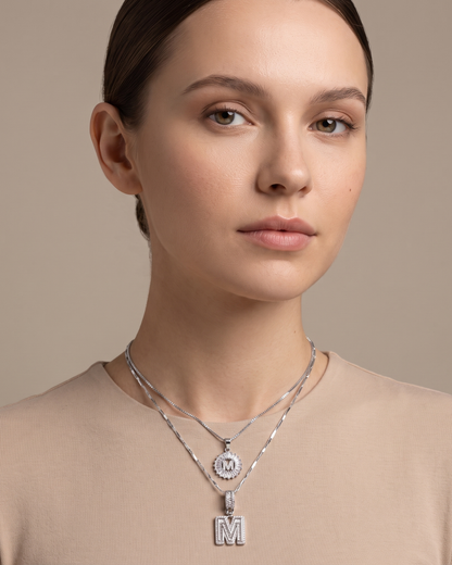 Elowen Layered Initial Necklace Brilliance