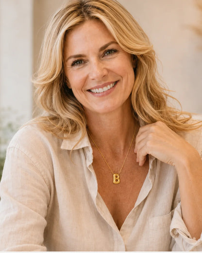 Amelia Bubble Initial Necklace